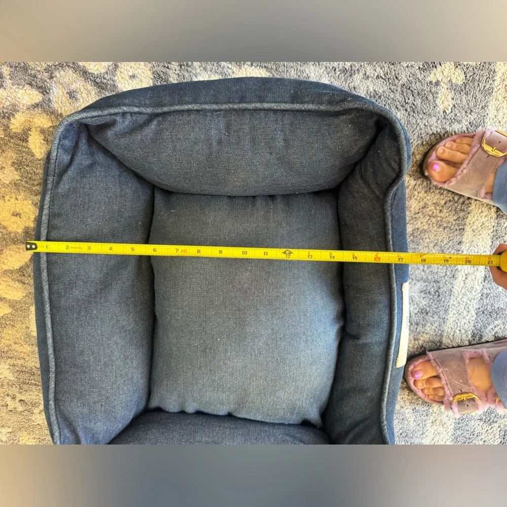 Happy Tails Denim Blue Pet Bed